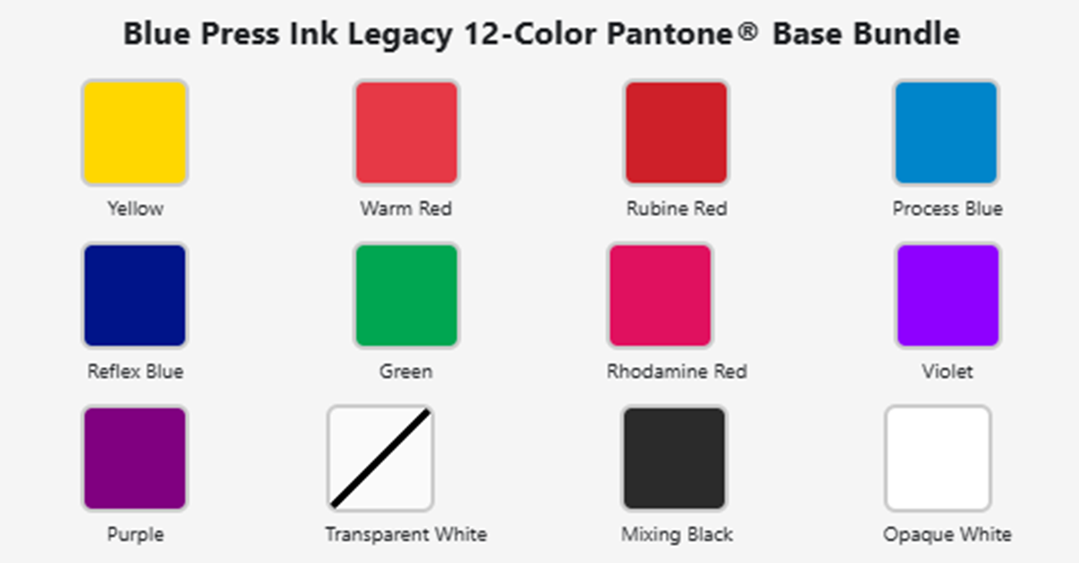 Legacy Pantone® Base Colors – 12 Pack