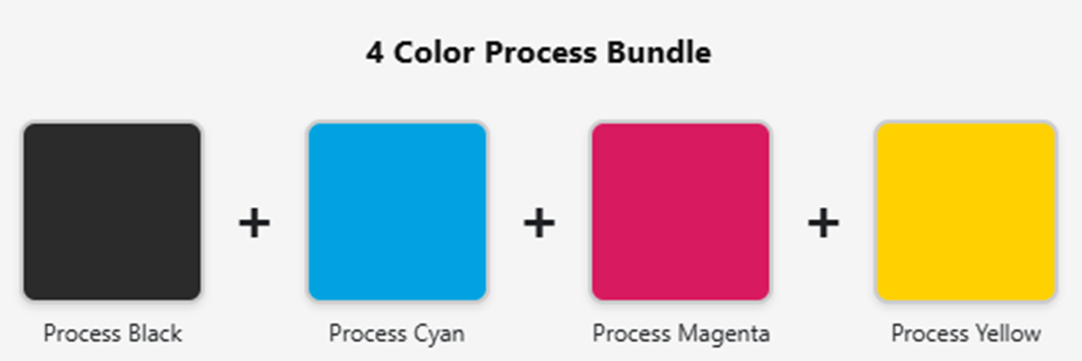 4 Color Process Bundle – Blue Press Ink