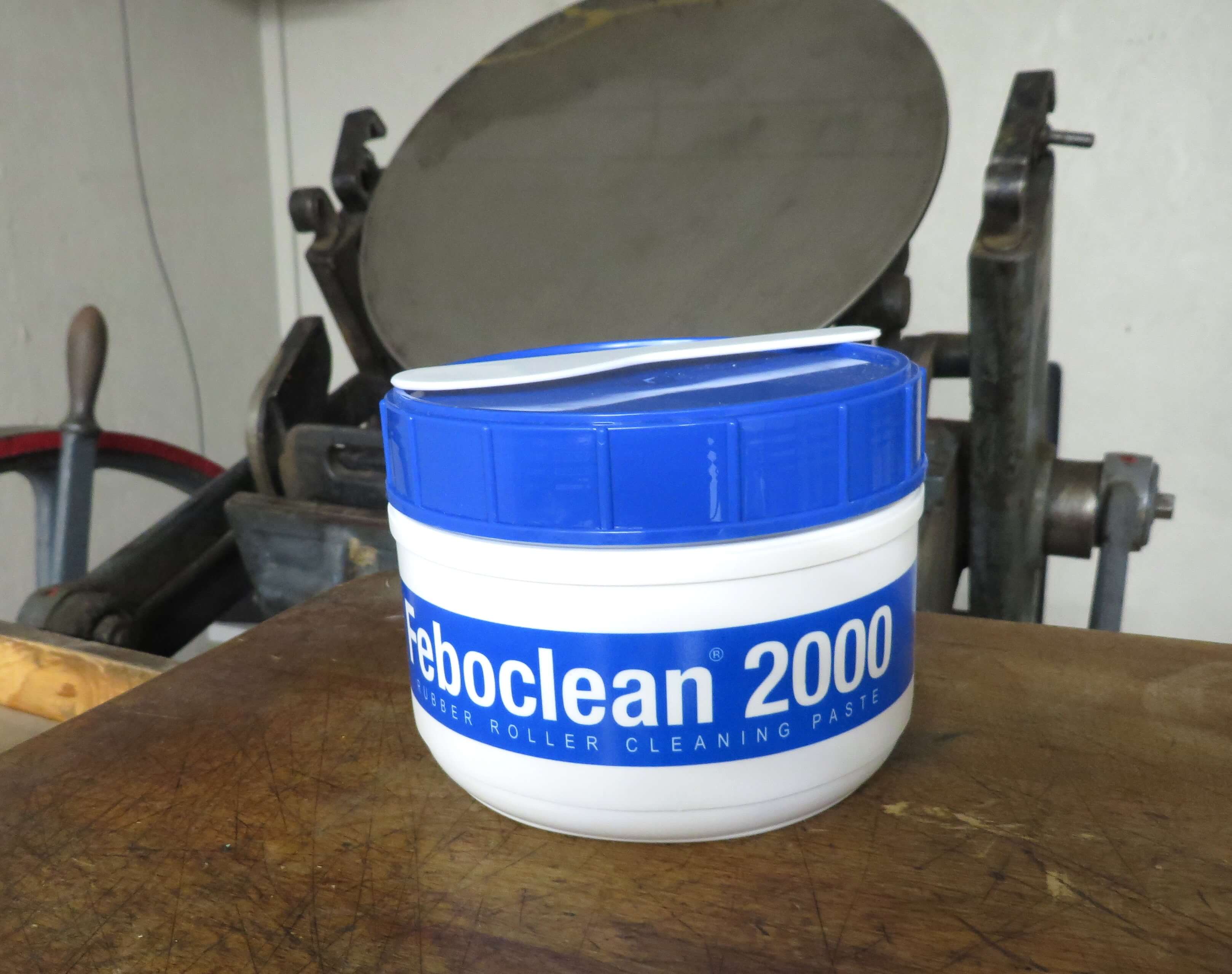 Blue Press Ink Feboclean 2000 – Rubber Roller Cleaning Paste for Deep, Reliable Cleaning