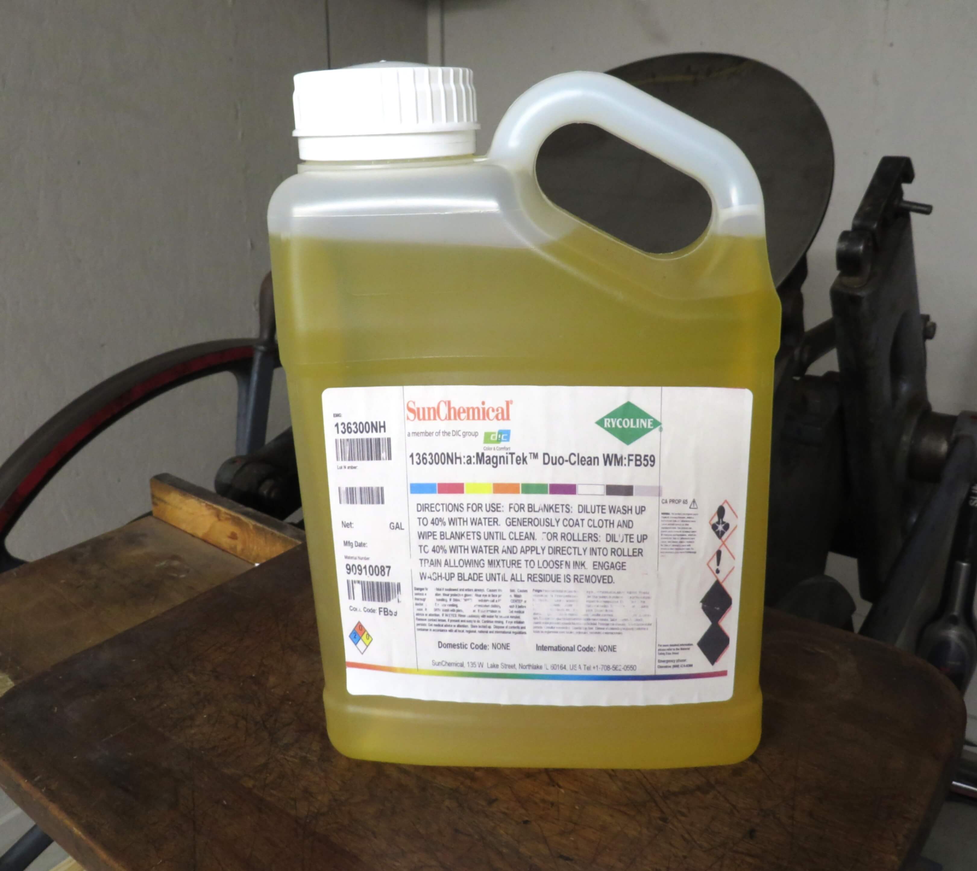 Blue Press Ink Duo Clean Water Miscible Press Wash – Safe & Effective Cleaner