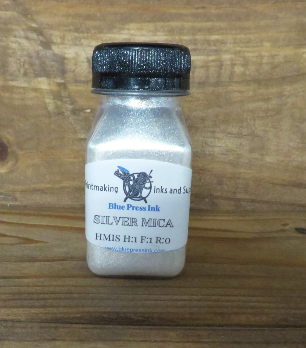 Blue Press Ink Powdered Mica – Add Sparkle, Shine & Dimension to Your Prints
