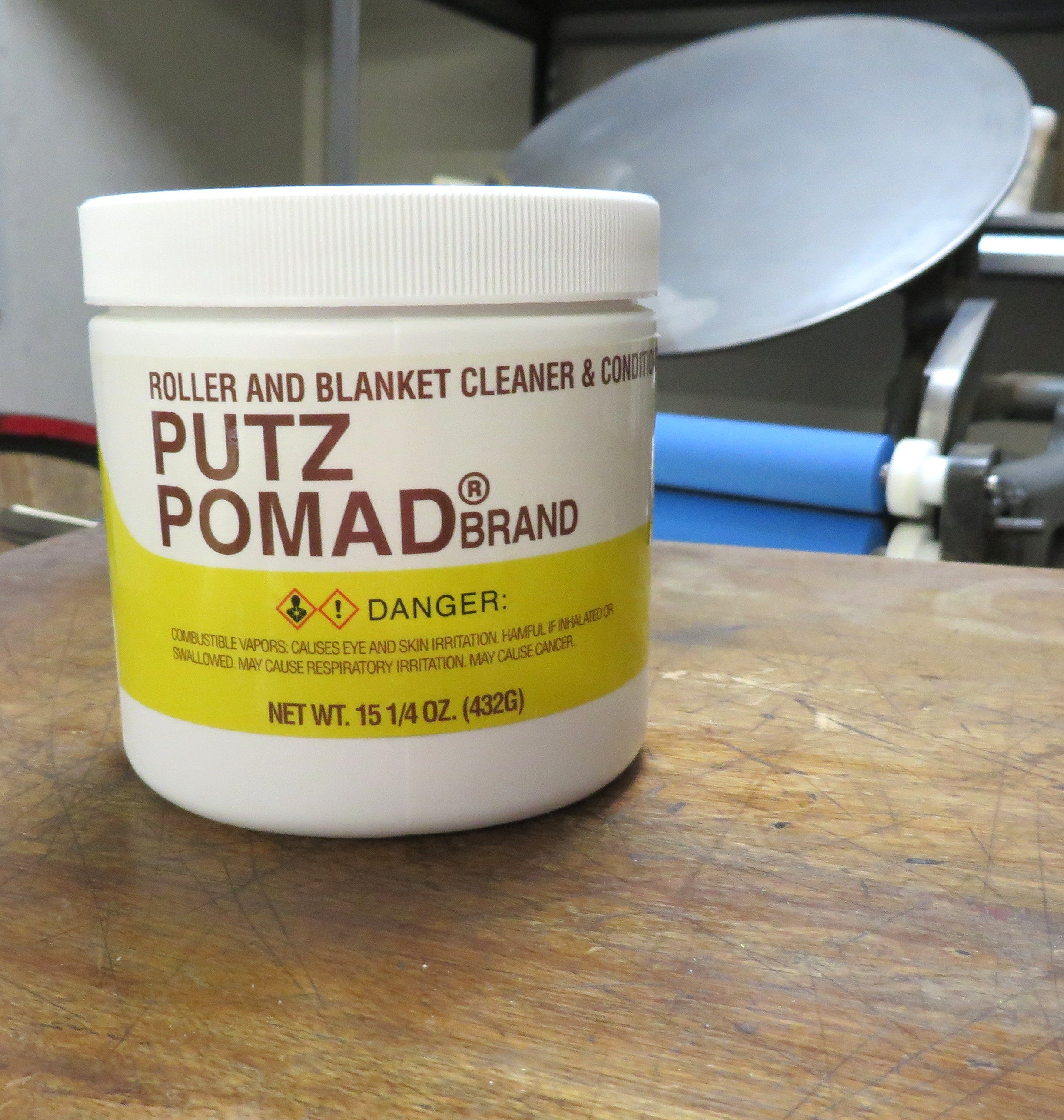 Blue Press Ink Putz Pomade – Roller & Blanket Cleaner for Crisp, Vibrant Prints
