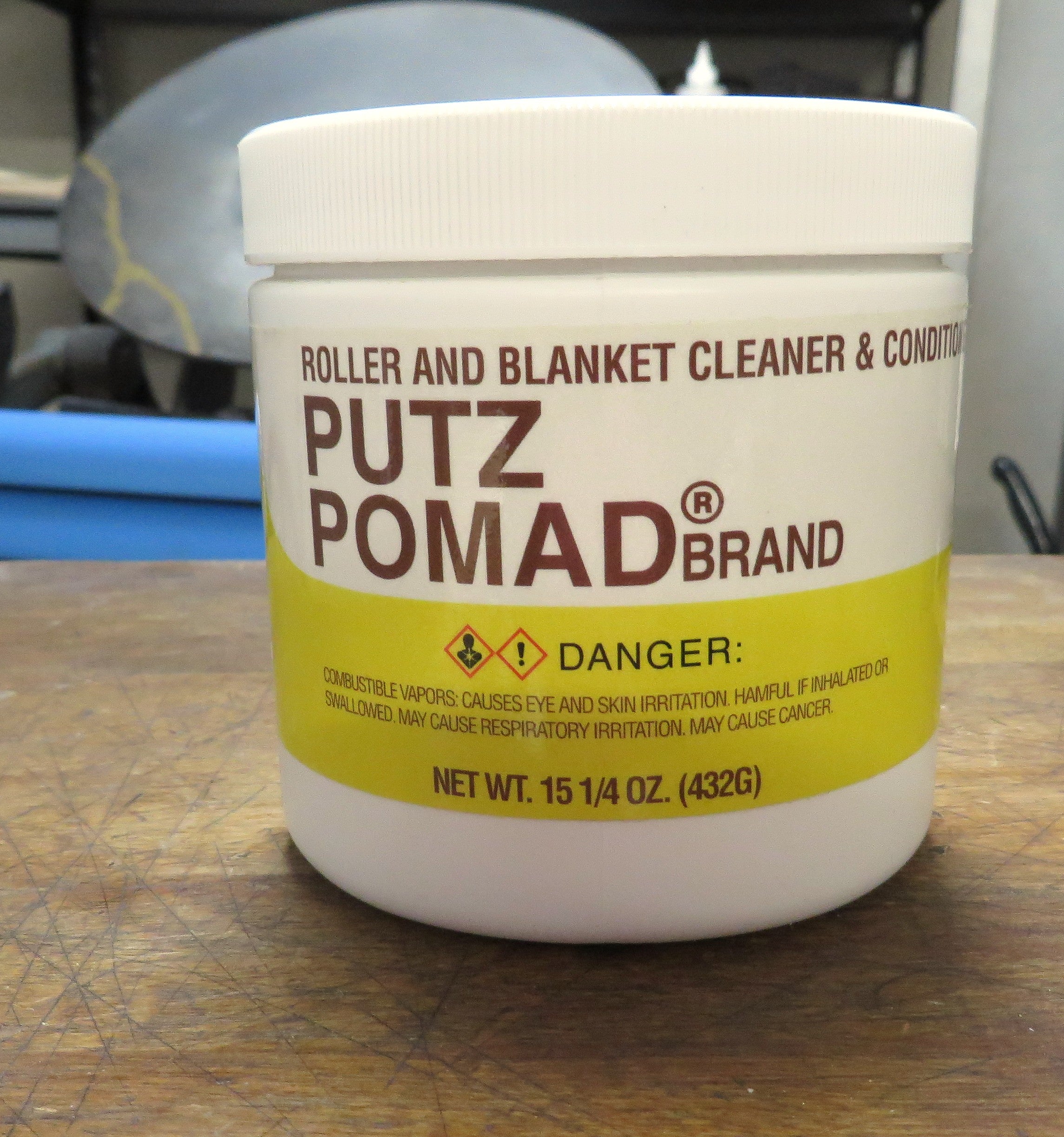 Blue Press Ink Putz Pomade – Roller & Blanket Cleaner for Crisp, Vibrant Prints