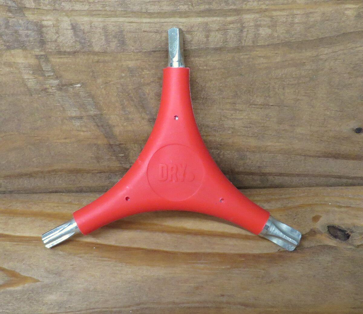 Blue Press Ink Dry Lock 3-in-1 Quoin Key – Versatile Letterpress Tool