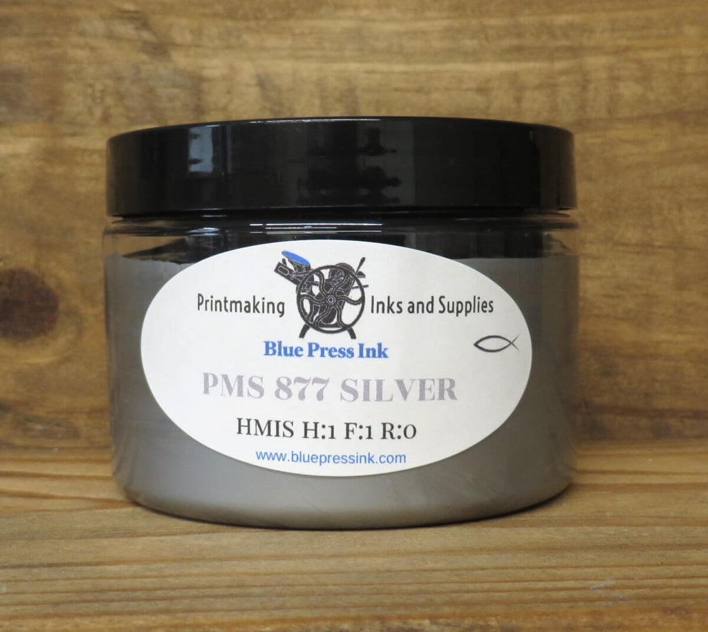Flo Blue Ink Pms Metallic Silver – PMS 877 – Blue Press Ink