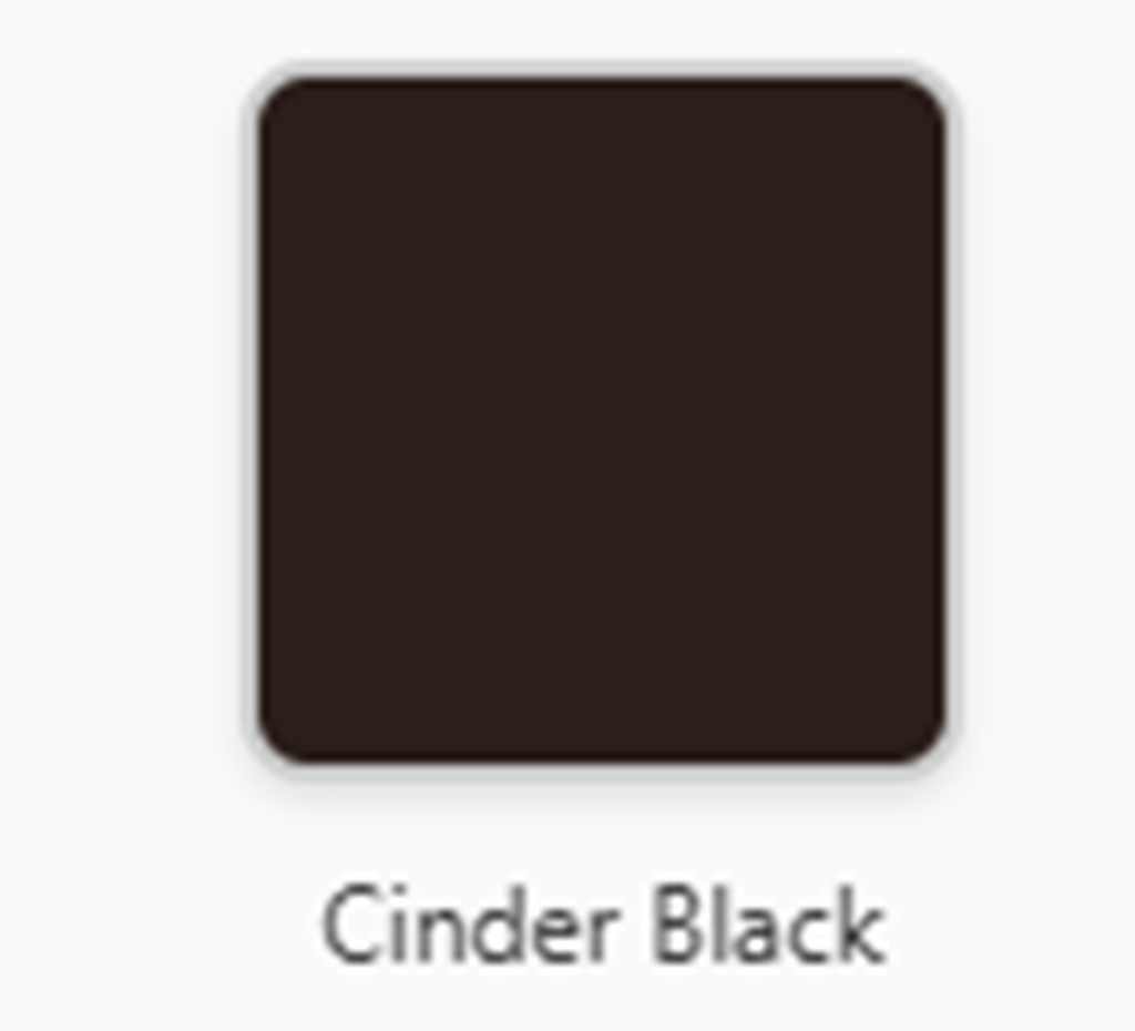 Cinder Black – Reddish Black